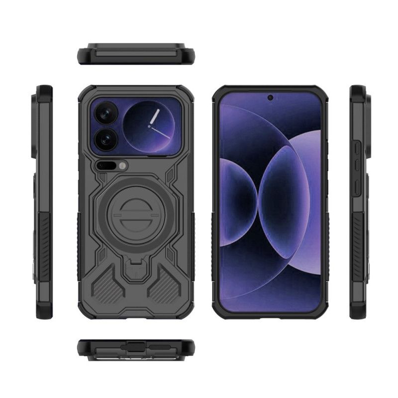 Cover Xiaomi 17 Pro Max Magnetisk Med Roterende Stativ