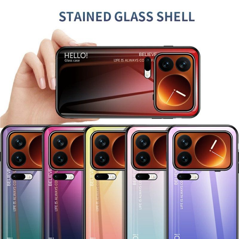 Cover Xiaomi 17 Pro Max Telefon Etui Hello I Hærdet Glas