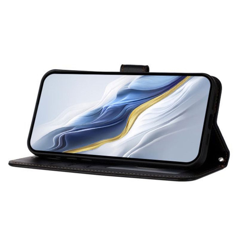 Flip Cover Til Xiaomi 17 Pro Max Almindelig Lædereffekt