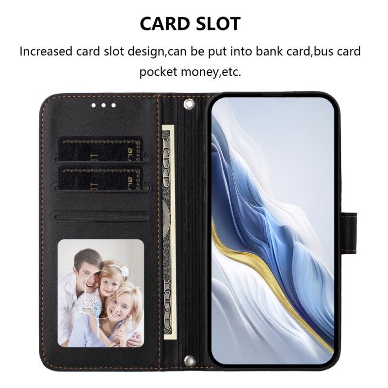 Flip Cover Til Xiaomi 17 Pro Max Almindelig Lædereffekt