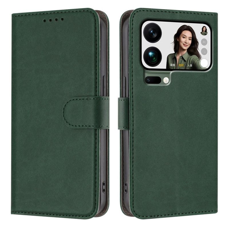 Flip Cover Til Xiaomi 17 Pro Max Almindeligt Kunstlæder