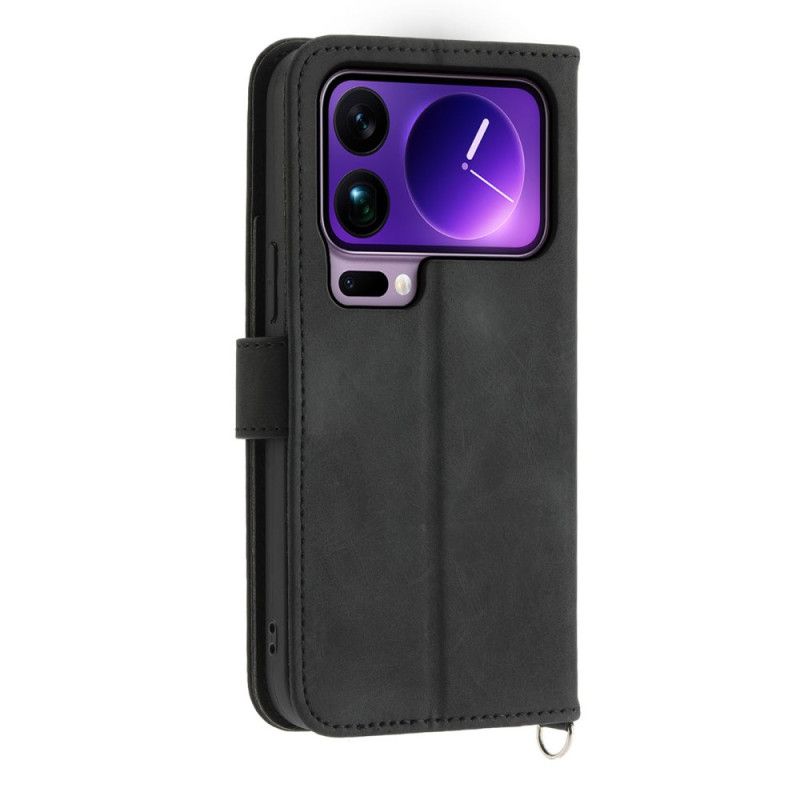 Flip Cover Til Xiaomi 17 Pro Max Blonde Med Rem Og Skulderrem