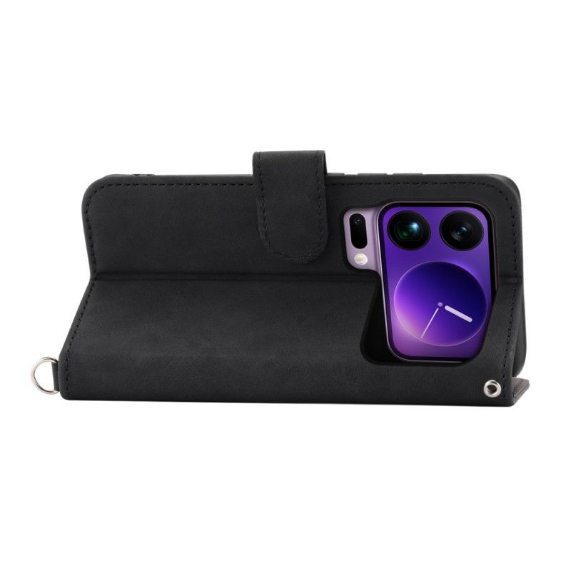 Flip Cover Til Xiaomi 17 Pro Max Blonde Med Rem Og Skulderrem