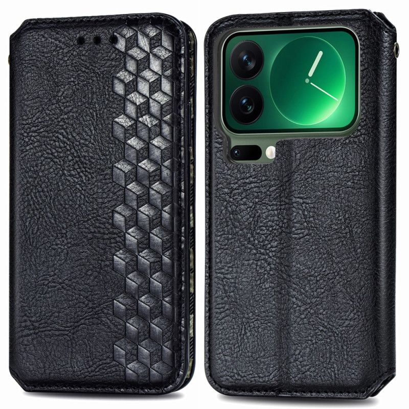 Flip Cover Til Xiaomi 17 Pro Max Diamantmønster