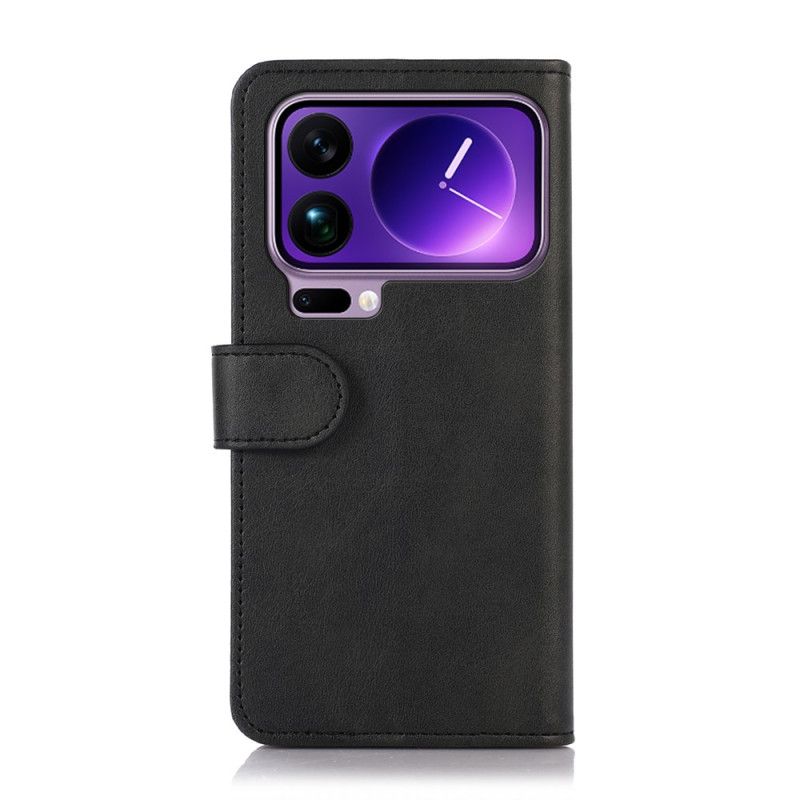 Flip Cover Til Xiaomi 17 Pro Max Klassisk Lædereffekt