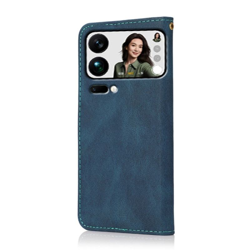 Flip Cover Til Xiaomi 17 Pro Max Tofarvet Design