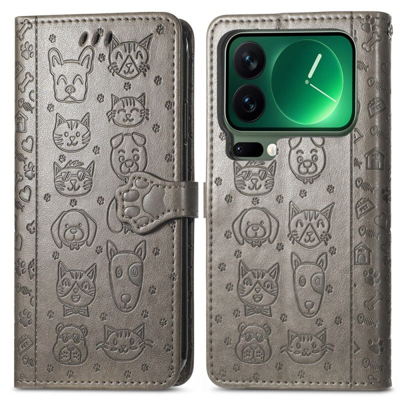 Flip Cover Xiaomi 17 Pro Max Animerede Dyr