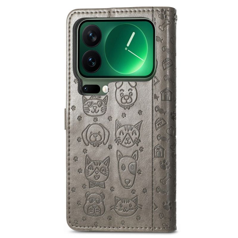 Flip Cover Xiaomi 17 Pro Max Animerede Dyr