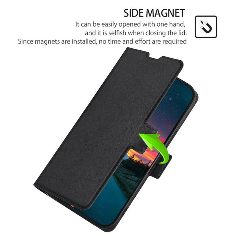 Flip Cover Xiaomi 17 Pro Max Dobbelt Lås I Kunstlæder
