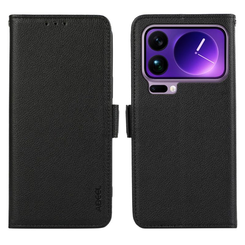 Flip Cover Xiaomi 17 Pro Max Litchitekstureret Rfid-blokering