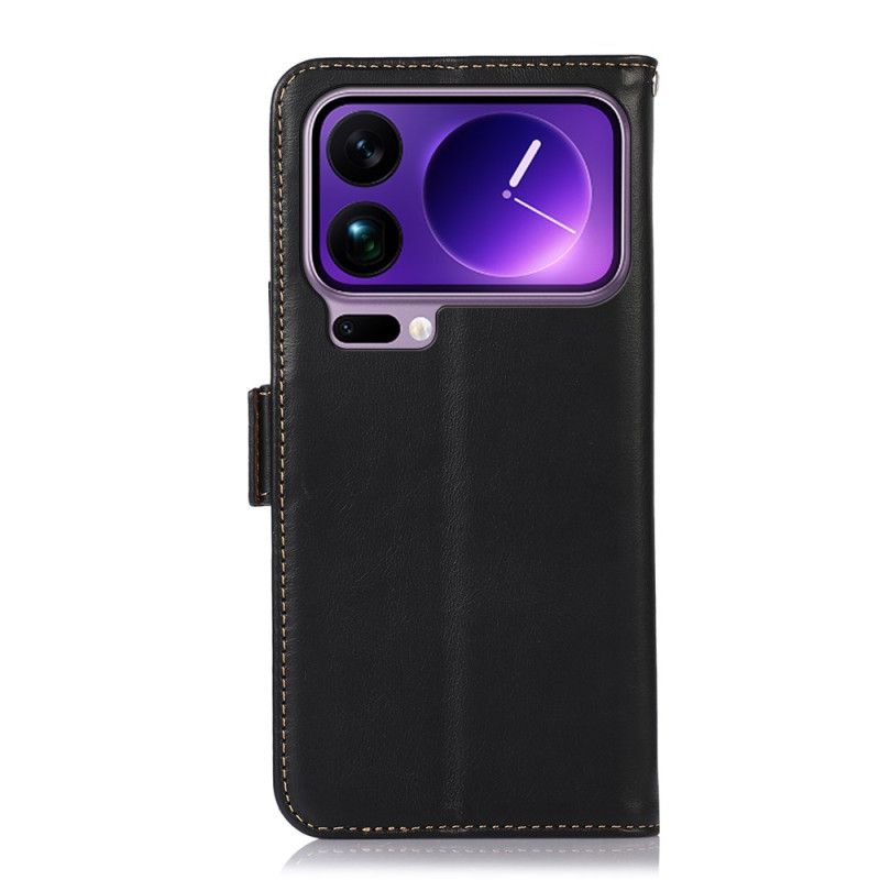 Læder Cover Xiaomi 17 Pro Max Ægte Læder Rfid-blokering