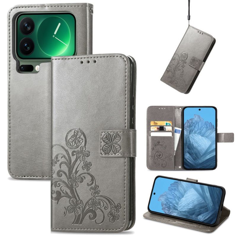 Læder Cover Xiaomi 17 Pro Max Firkløvere