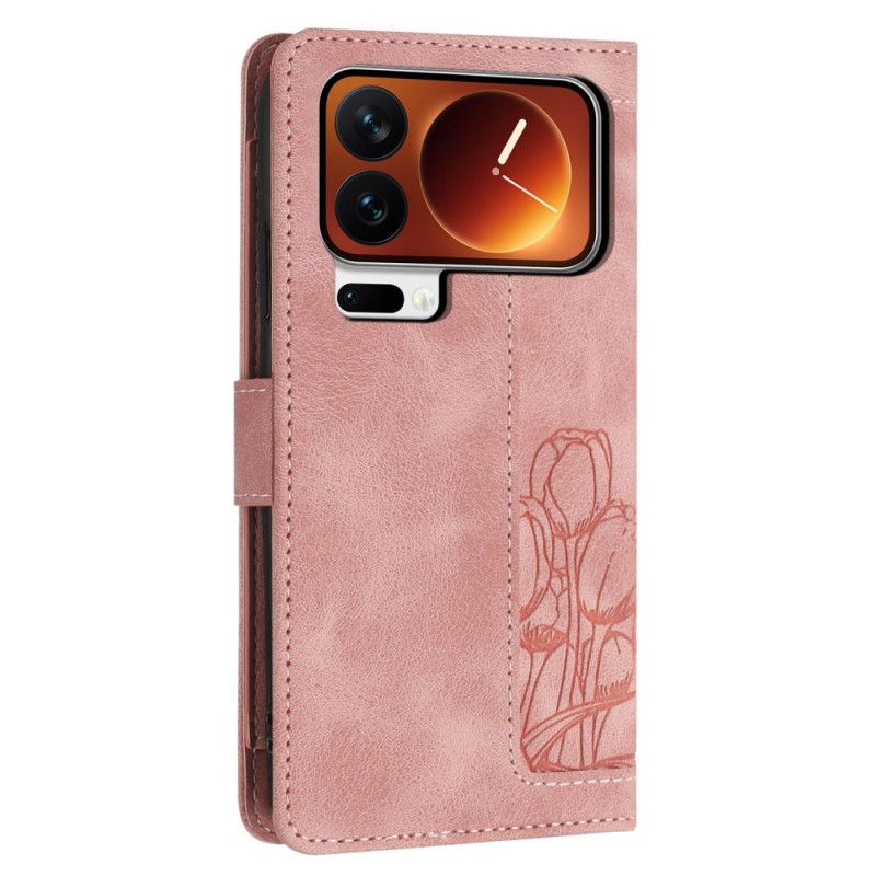 Læder Cover Xiaomi 17 Pro Max Telefon Etui 5 Kortholdere Og Snor