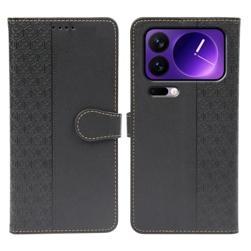 Læder Cover Xiaomi 17 Pro Max Telefon Etui Firkløvere