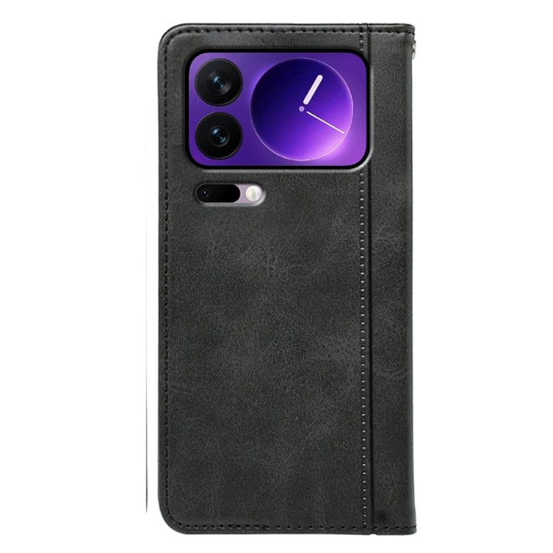 Læder Cover Xiaomi 17 Pro Max Telefon Etui Kantbånd