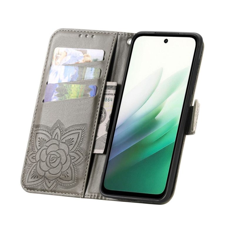 Læder Cover Xiaomi 17 Pro Max Telefon Etui Sommerfugledesign