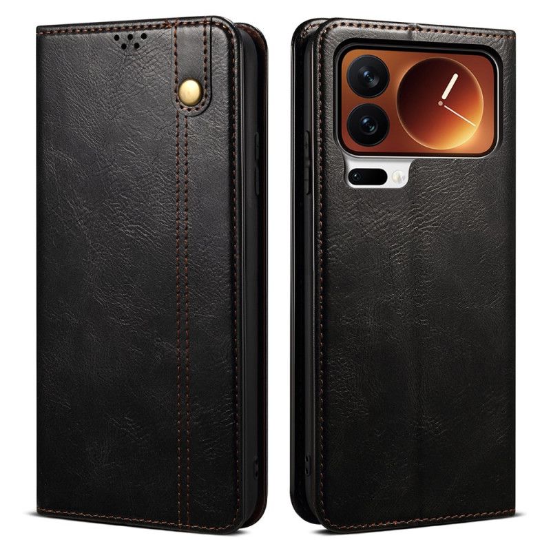 Læder Cover Xiaomi 17 Pro Max Telefon Etui Vokset Kunstlæder