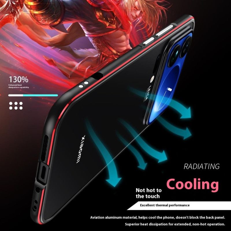 Xiaomi 17 Pro Max Linsebeskyttelsesbumper Og Metalramme