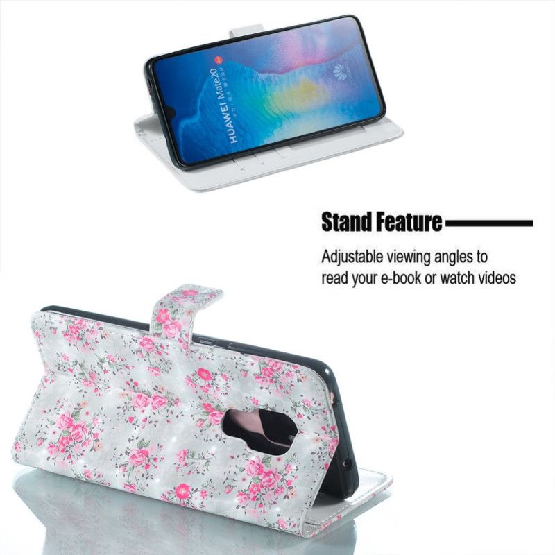 Flip Cover Huawei Mate 20 Mobilcover Frihedsdesignblomster