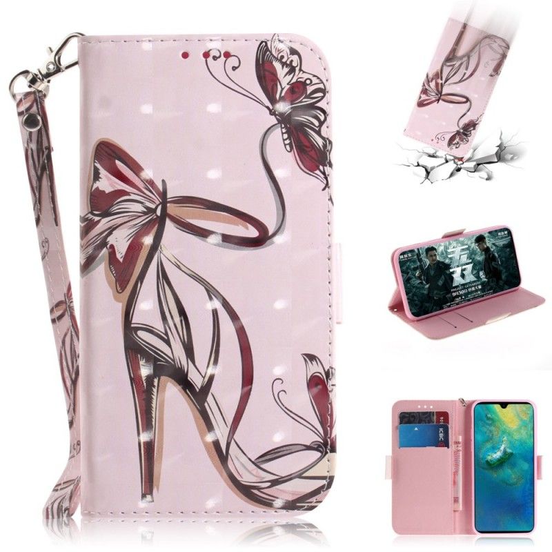 Flip Cover Læder Huawei Mate 20 Rempumpe