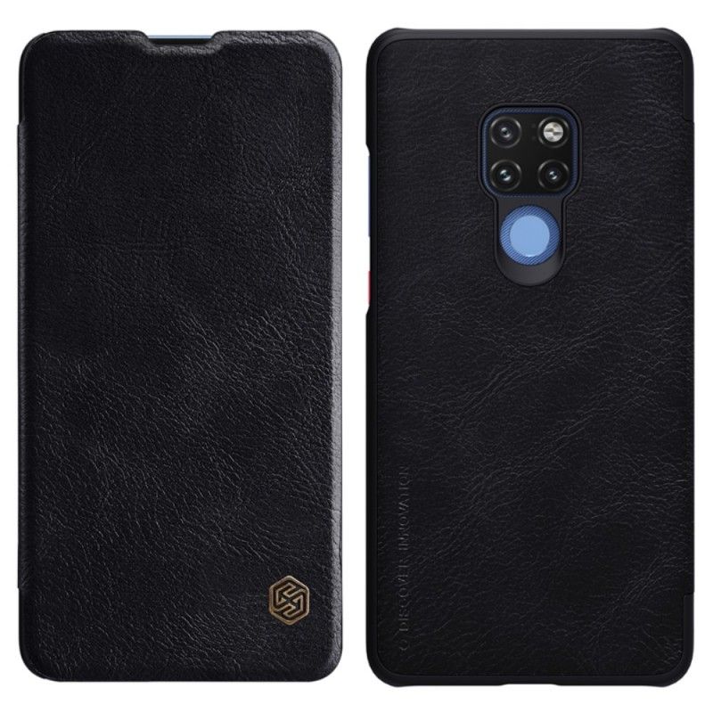 Læder Cover for Huawei Mate 20 Brun Nillkin Qin Serie