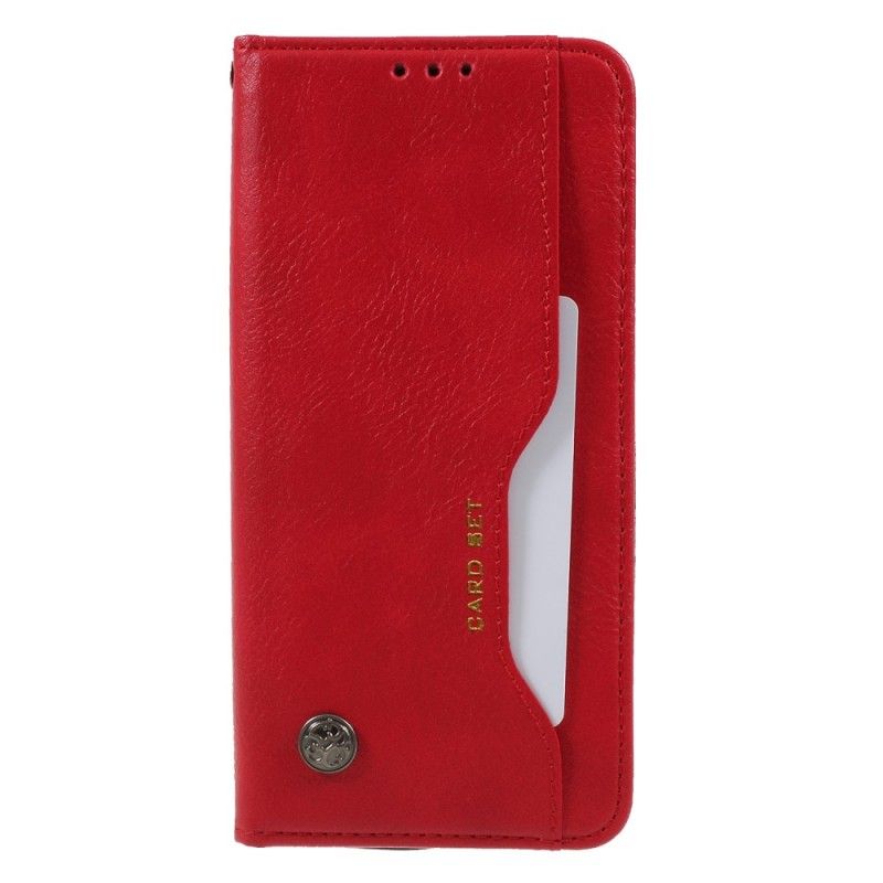 Læder Cover Huawei Mate 20 Pro Sort Kortholder I Kunstlæder Original