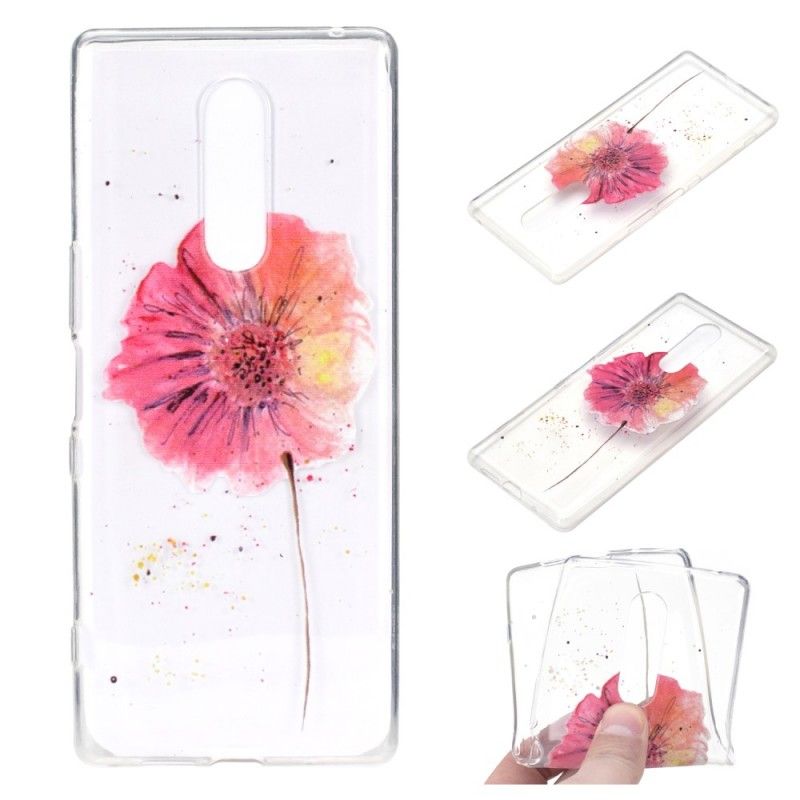 Cover OnePlus 7 Pro Gennemsigtig Akvarelvalmue