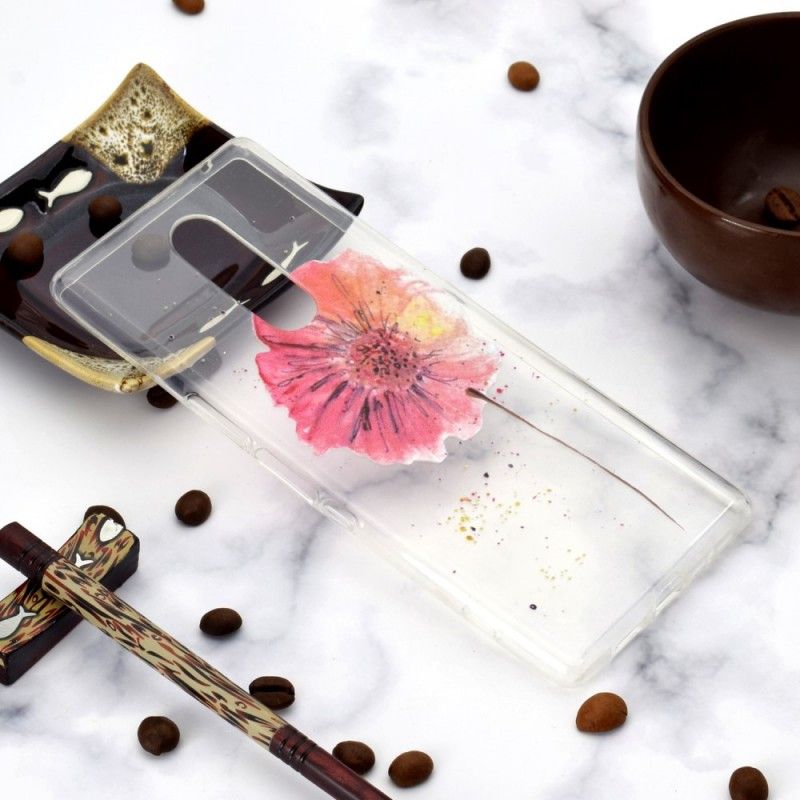 Cover OnePlus 7 Pro Gennemsigtig Akvarelvalmue
