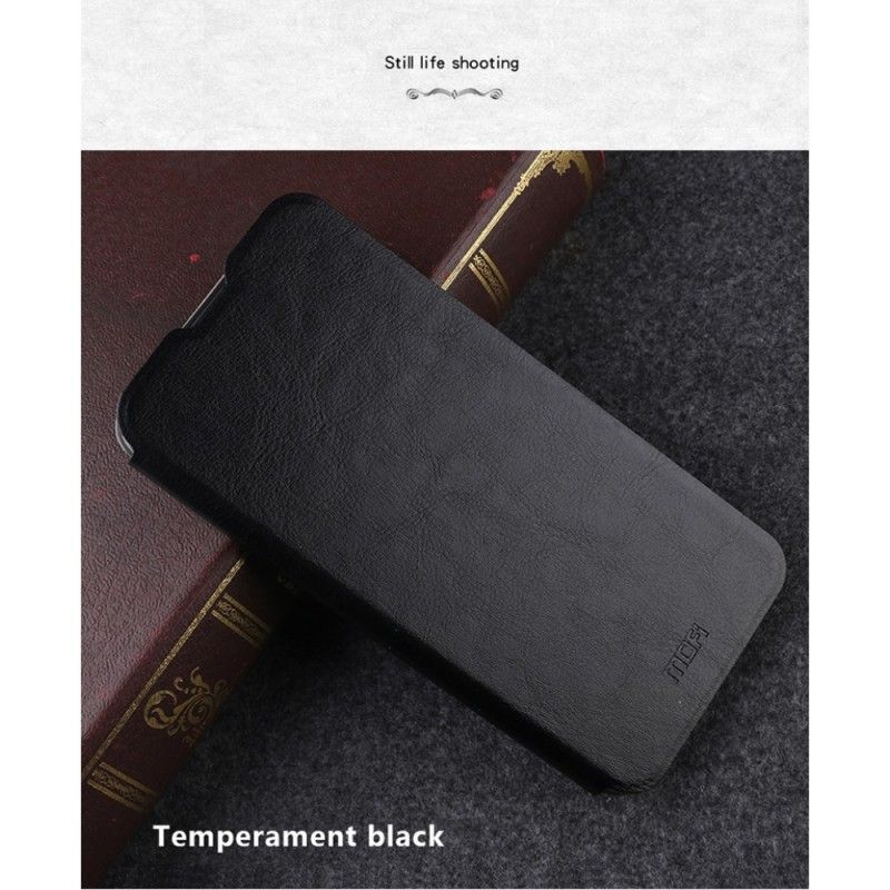 Læder Cover OnePlus 7 Pro Sort Mofi