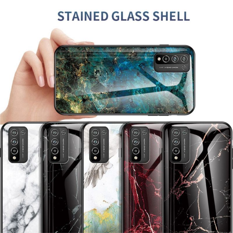 Cover for Honor 10X Lite Sort Premiumfarvet Hærdet Glas