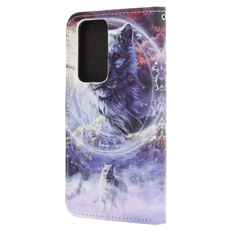 Flip Cover Honor 10X Lite Mobilcover Ulv Om Vinteren Med Rem