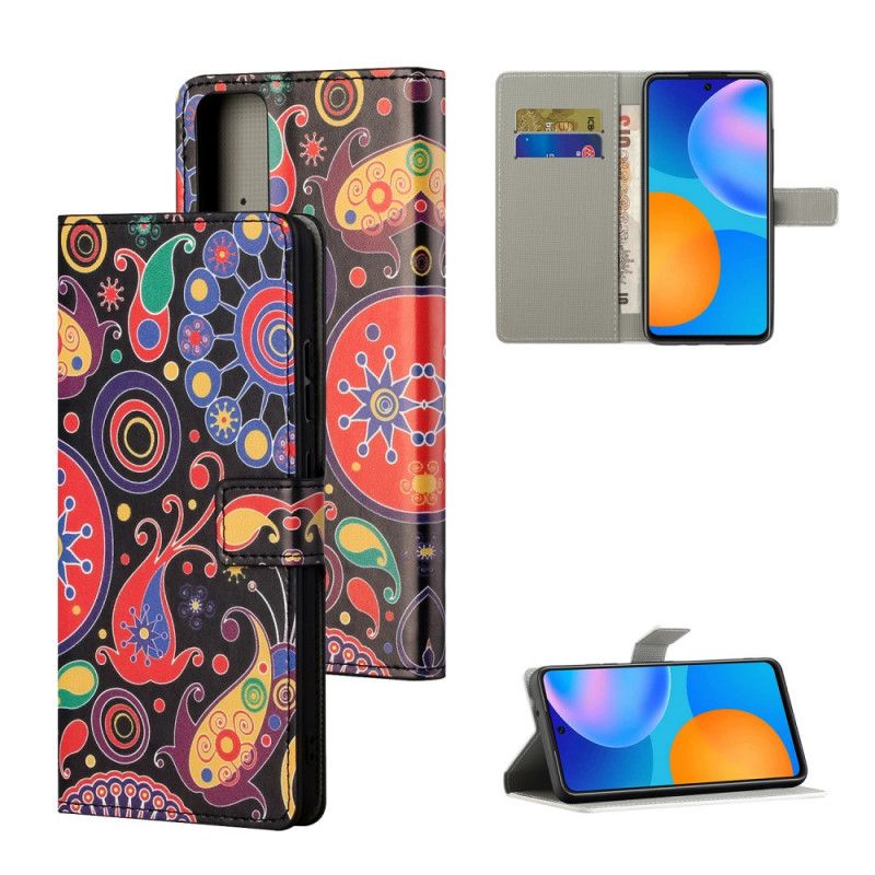 Flip Cover Læder Honor 10X Lite Galakse Design