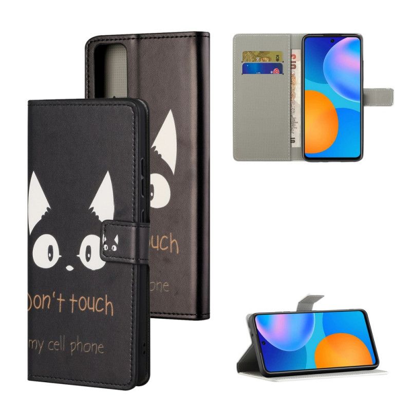 Flip Cover Læder Honor 10X Lite Tryk På Min Mobiltelefon Original