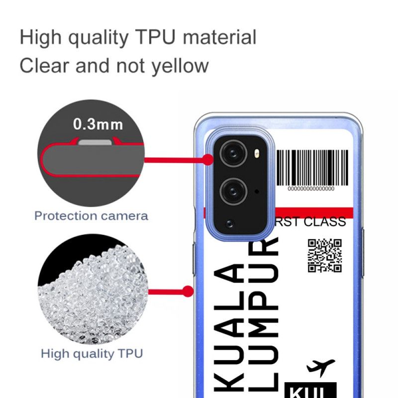 Cover OnePlus 9 Pro Boardingkort Til Kuala Lumpur