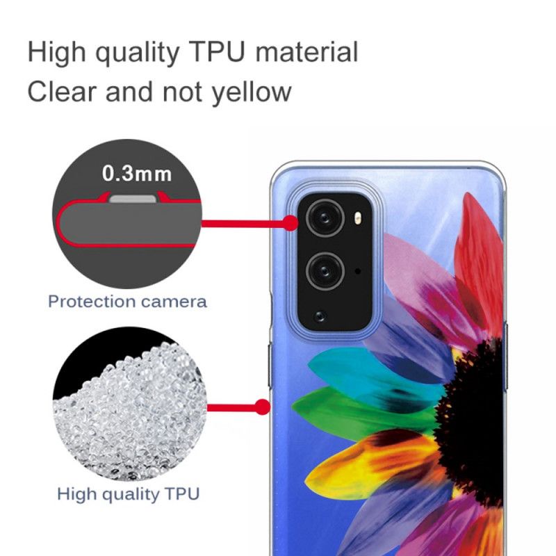 Cover OnePlus 9 Pro Farvet Blomst Original