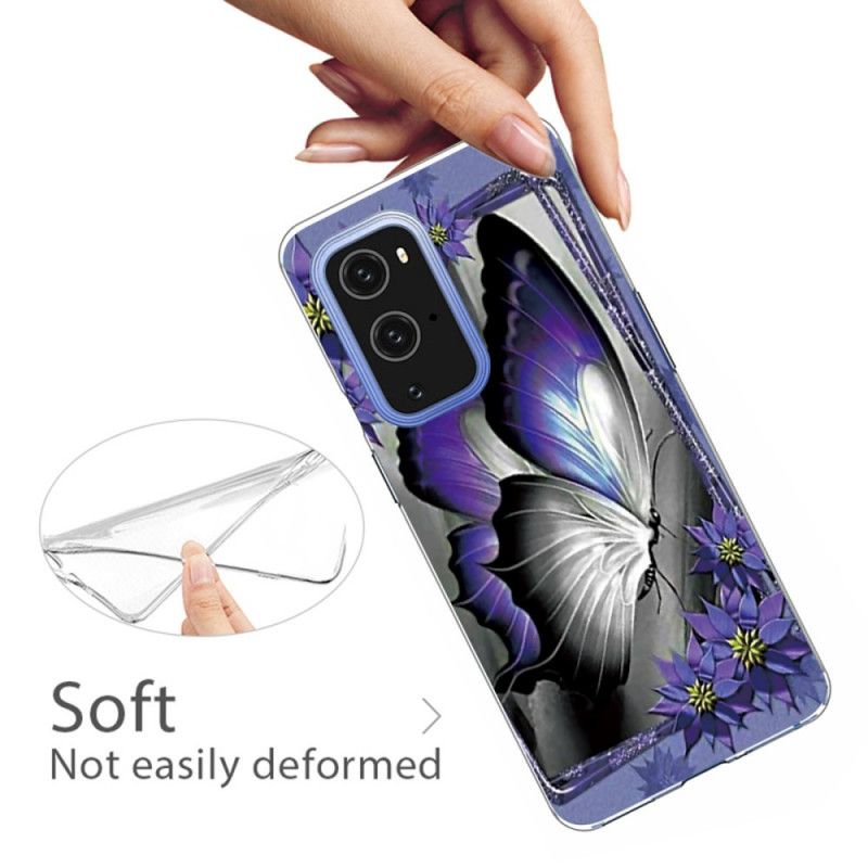 Cover OnePlus 9 Pro Pink Sommerfugle Sommerfugle
