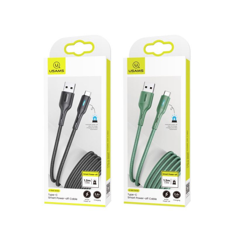 Usams Flettet Nylon Opladerkabel