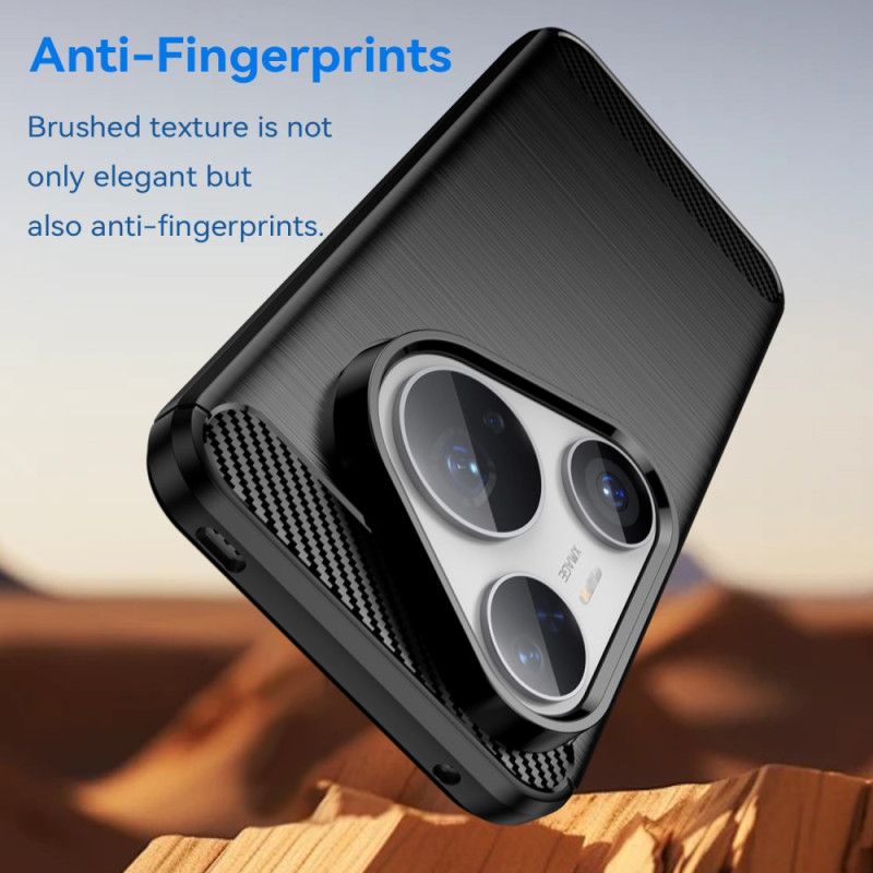 Cover Huawei Pura 80 Pro Telefon Etui Børstet Kulfiber