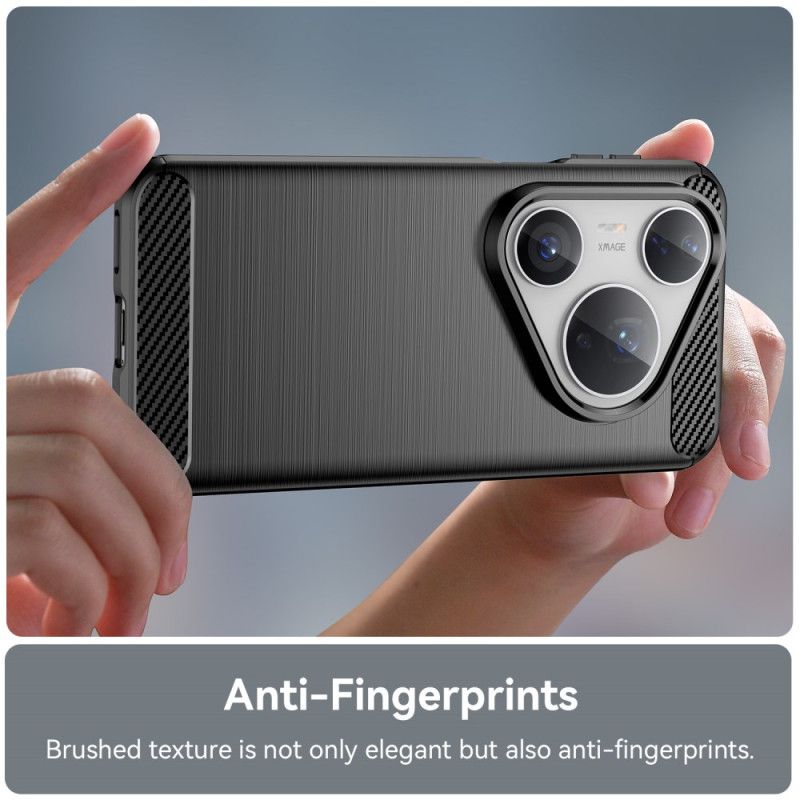 Cover Huawei Pura 80 Pro Telefon Etui Børstet Kulfiber