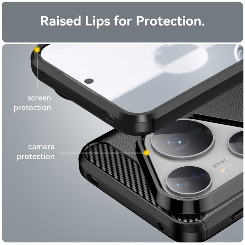 Cover Huawei Pura 80 Pro Telefon Etui Børstet Kulfiber