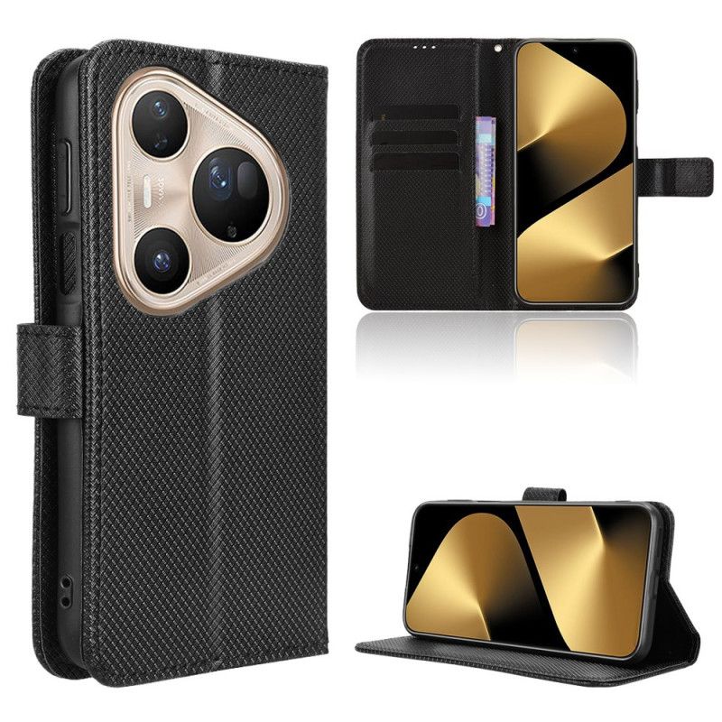 Flip Cover Huawei Pura 80 Pro Diamanttekstur