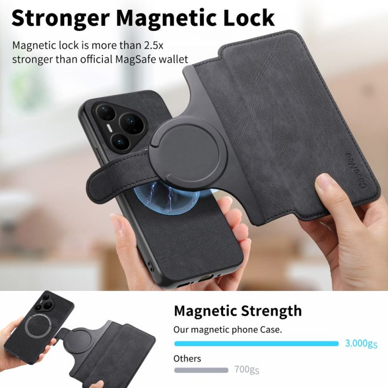 Læder Cover Huawei Pura 80 Pro Aftageligt Etui Caseneo