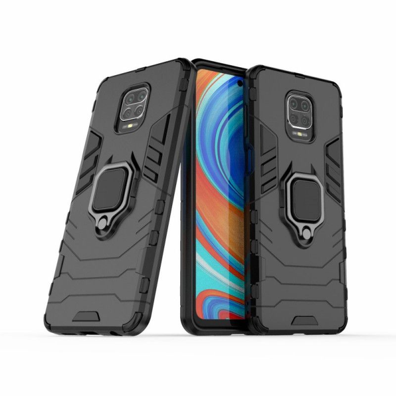 Cover for Xiaomi Redmi Note 9S / Note 9 Pro Sort Resistent Ring