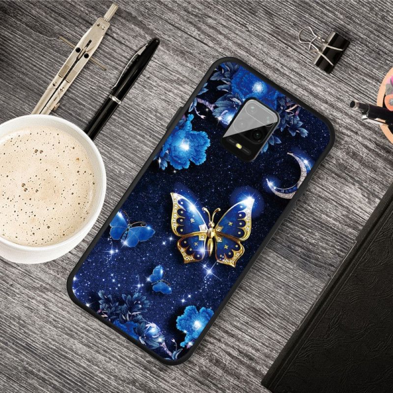 Cover Xiaomi Redmi Note 9S / Note 9 Pro Mobilcover Gylden Sommerfugl