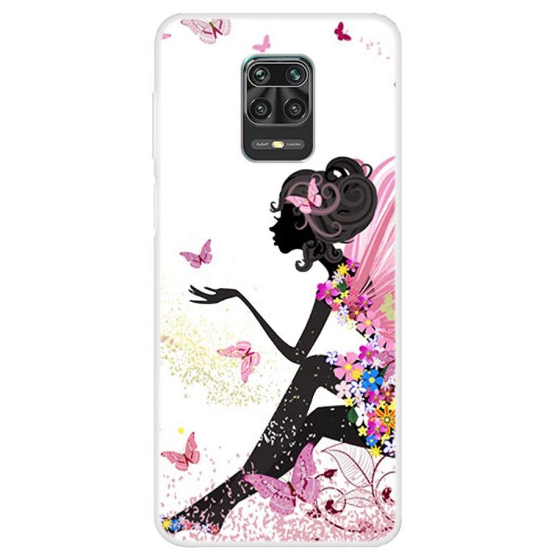 Cover Xiaomi Redmi Note 9S / Note 9 Pro Mobilcover Sommerfugldame
