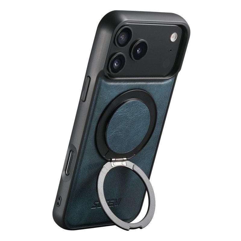 Cover iPhone 17 Pro Magsafe-kompatibel Vokset Lædereffekt Med Roterende Montering