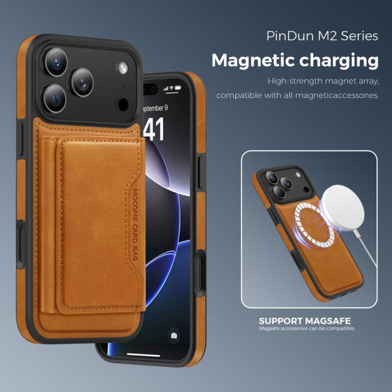 Cover iPhone 17 Pro Magsafe Premium Med Aftageligt Kort Holder