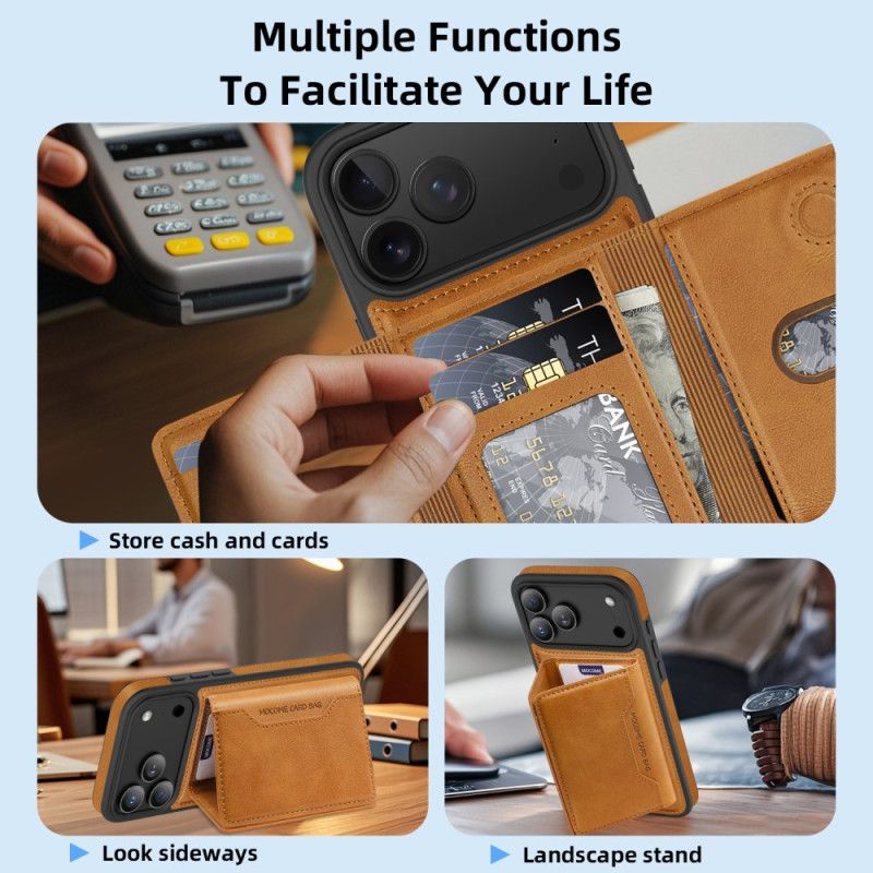 Cover iPhone 17 Pro Magsafe Premium Med Aftageligt Kort Holder