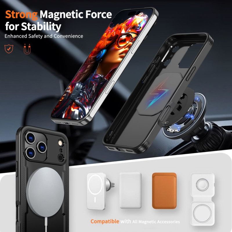 Cover iPhone 17 Pro Magsafe Rugged Kompatibel Med Ringmontering