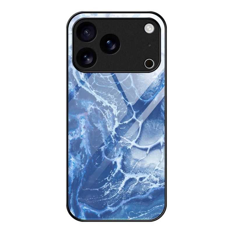 Cover iPhone 17 Pro Marmoreret Hærdet Glas